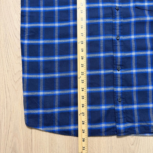 Patagonia Fjord Blue Long Sleeve Flannel Shirt Mens Large Lightweight Casual - Picture 8 of 9